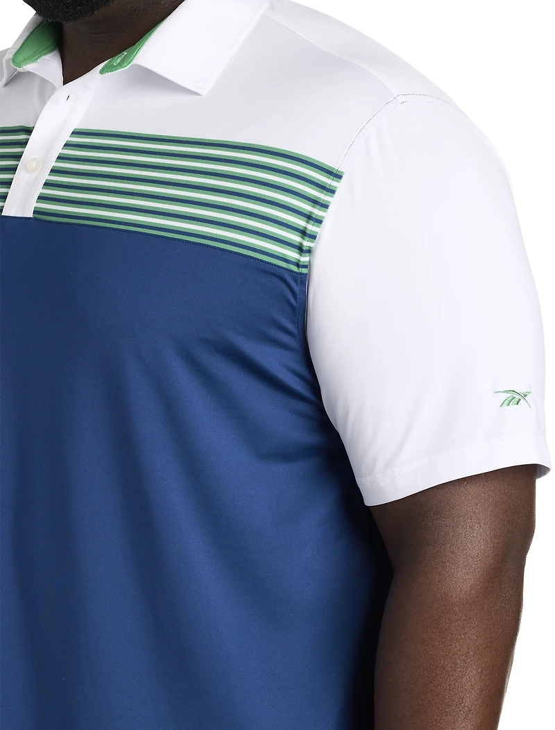 Performance Chest Striped Polo Shirt