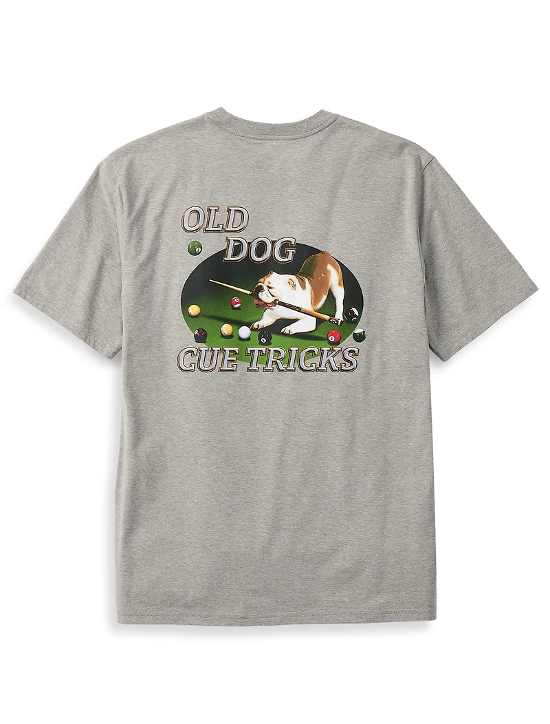 Old Dog Cue Tricks Graphic Tee
