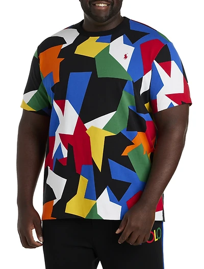 Abstract-Print Jersey T-Shirt