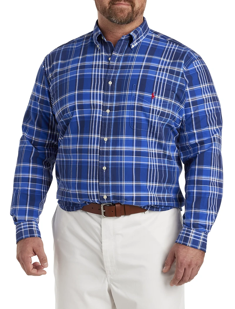 Multi Plaid Oxford Sport Shirt
