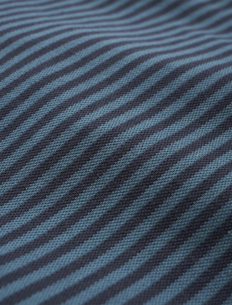 Striped Piqué Polo Shirt