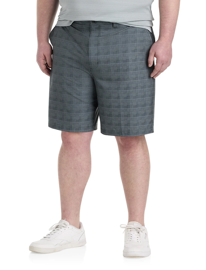 Performance Tonal Plaid Golf Shorts