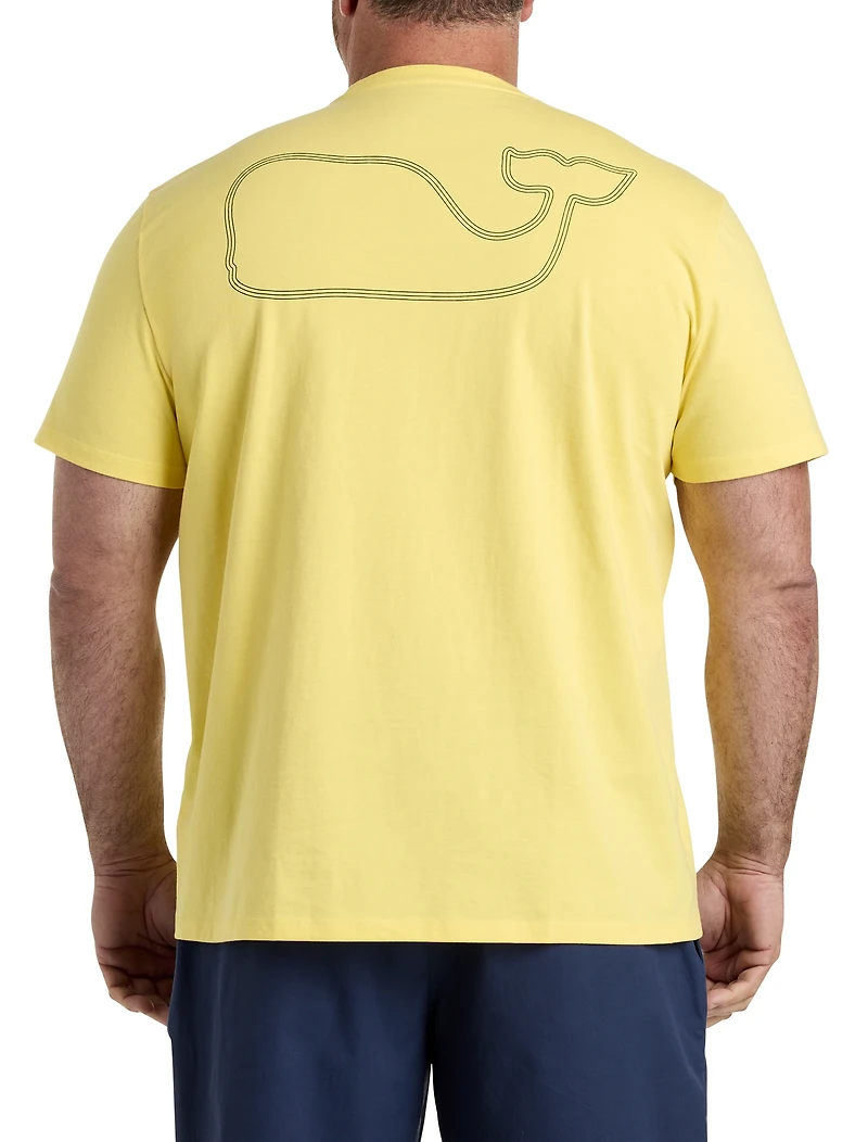 Whale Outline Graphic Tee