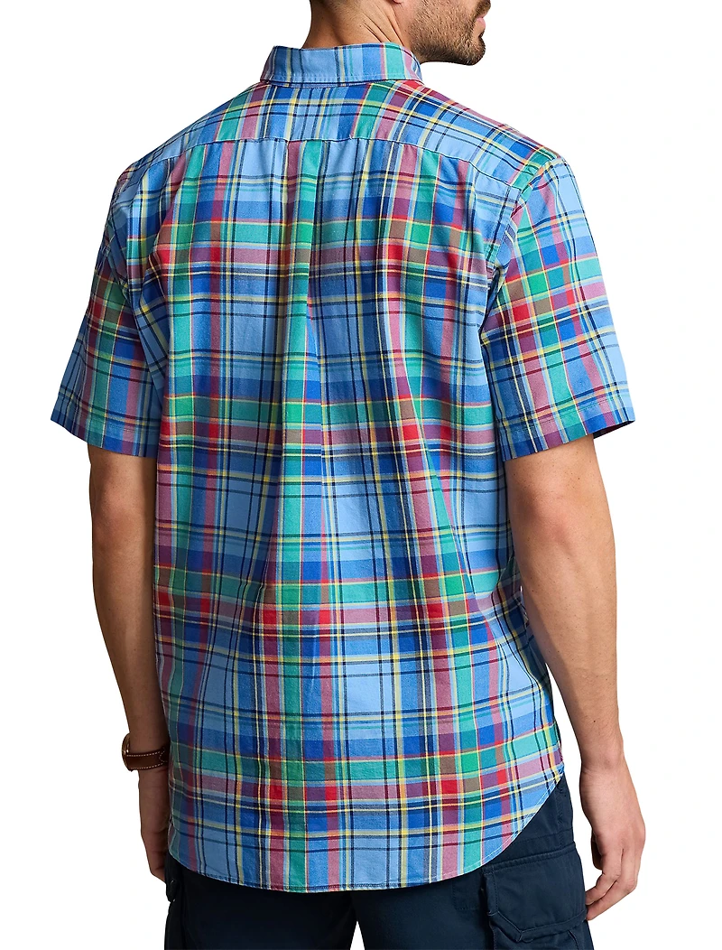 Multi Plaid Oxford Sport Shirt