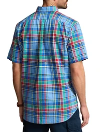Multi Plaid Oxford Sport Shirt