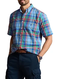 Multi Plaid Oxford Sport Shirt