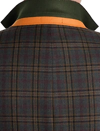 Wool-Blend Plaid Sport Coat