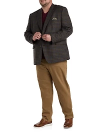 Wool-Blend Plaid Sport Coat