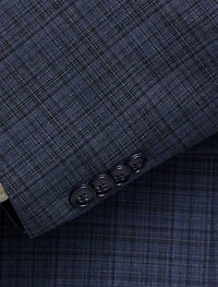 Check Patterned Suit Jacket