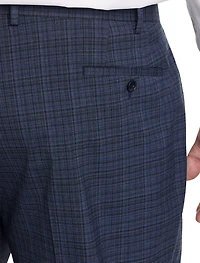 Check Patterned Suit Pants