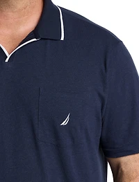 Split-Collar Polo Shirt