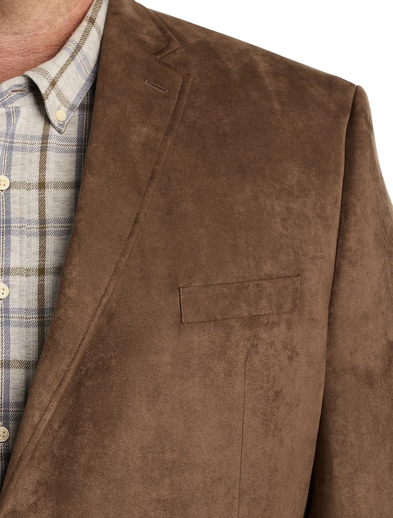 Faux-Suede Sport Coat