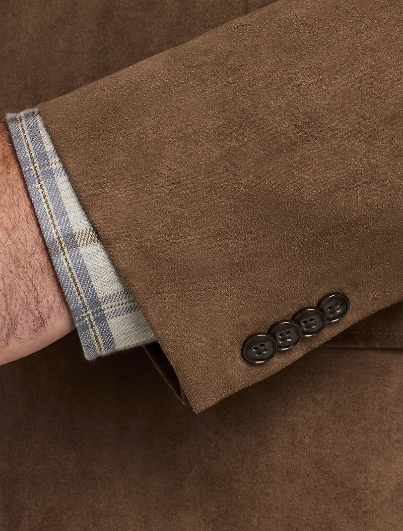 Faux-Suede Sport Coat