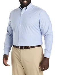 Non-Iron Striped Oxford Sport Shirt