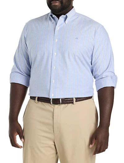 Non-Iron Striped Oxford Sport Shirt