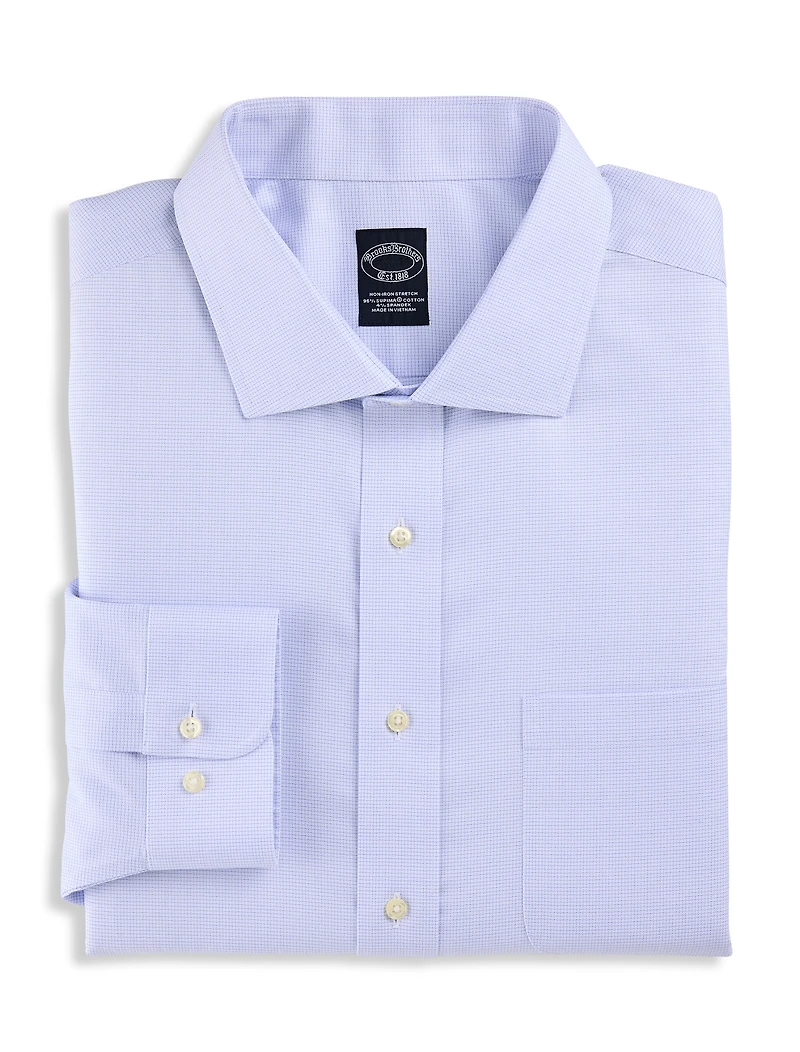Non-Iron Micro Grid Dress Shirt