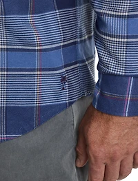 Canyon Beach Stretch Pebble Cay Plaid Flannel Shirt