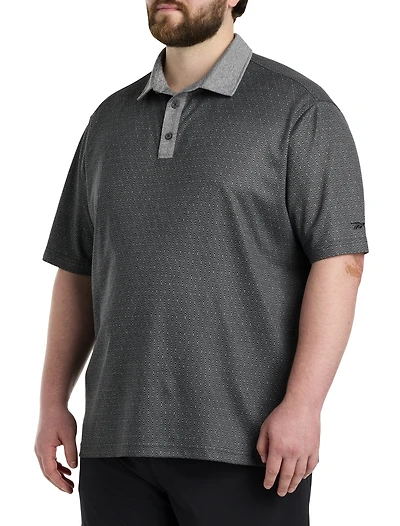 Performance Diamond Print Polo Shirt