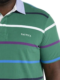 Striped Rugby Polo Shirt