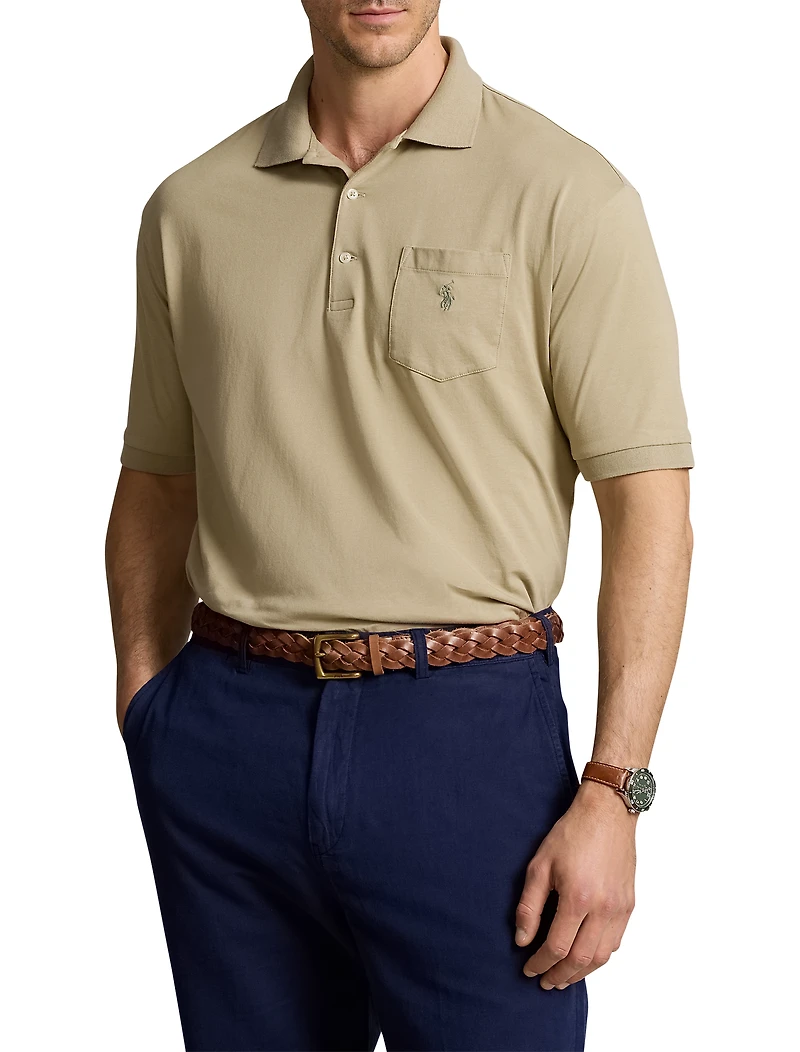 Garment-Dyed Polo Shirt