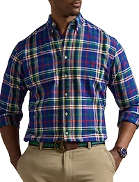 Plaid Oxford Sport Shirt