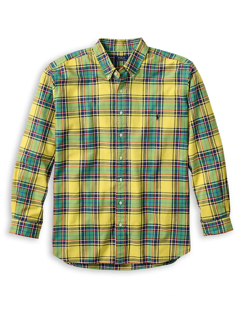Plaid Oxford Sport Shirt