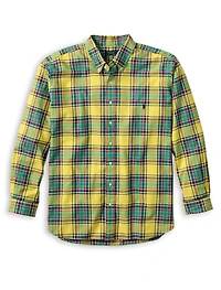 Plaid Oxford Sport Shirt 