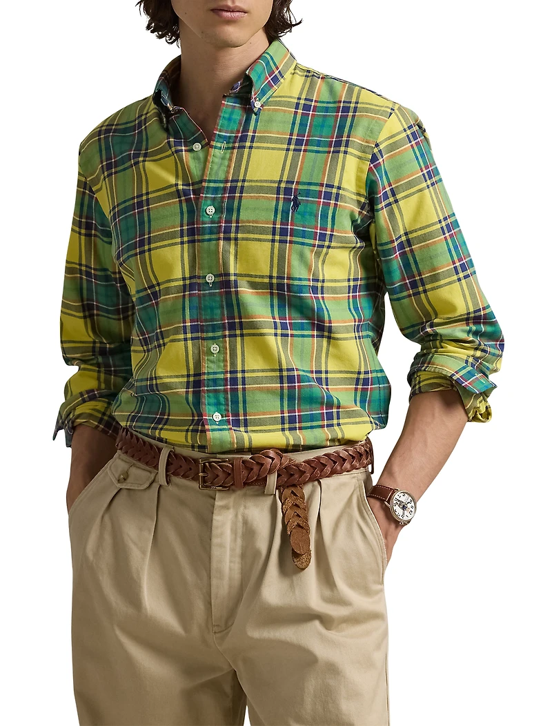 Plaid Oxford Sport Shirt