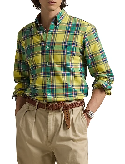 Plaid Oxford Sport Shirt 