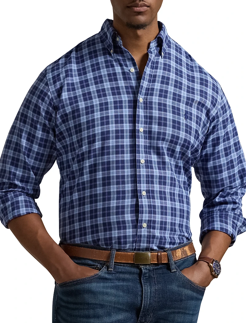 Multi Plaid Performance Oxford Sport Shirt