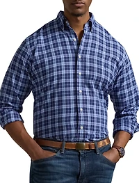 Multi Plaid Performance Oxford Sport Shirt