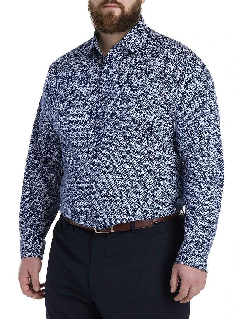 Abstract Patterned Performance Dress Shirt