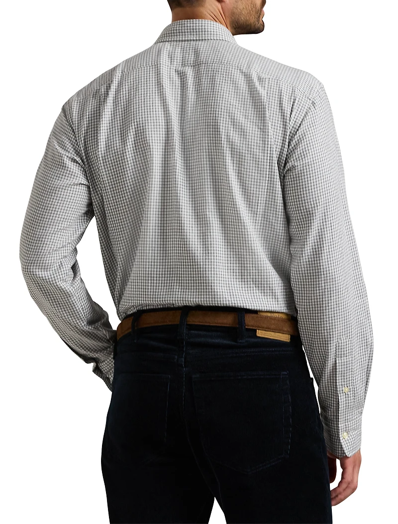 Gingham Twill Sport Shirt