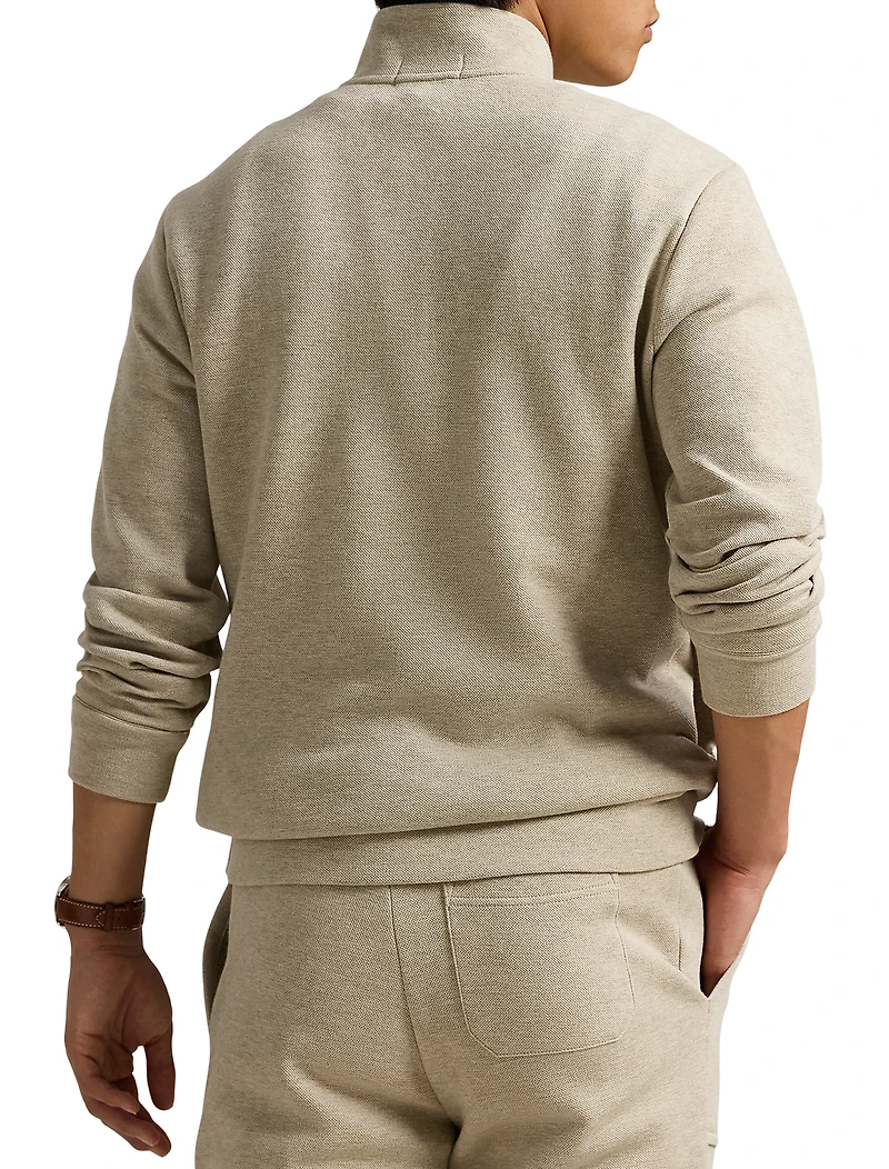 Double-Knit Mesh 1/4-Zip Pullover