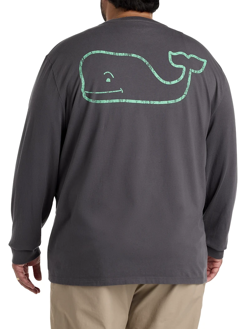Whale Long-Sleeve Pocket T-Shirt