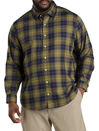On-The-Go Performance Plaid Flannel Sport Shirt