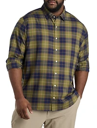 On-The-Go Performance Plaid Flannel Sport Shirt