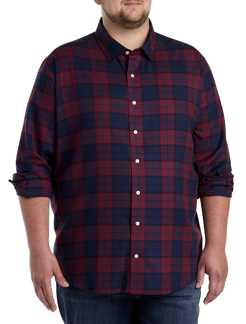 Plaid Flannel Sport Shirt