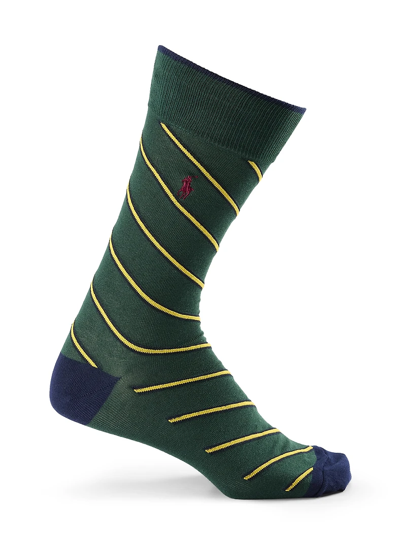 Diagonal Stripe 2-pk Crew Socks