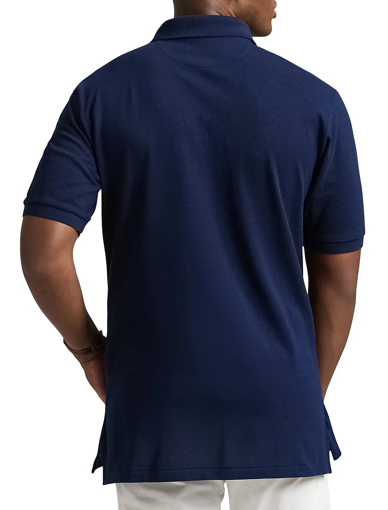 Ski-Print Mesh Polo Shirt