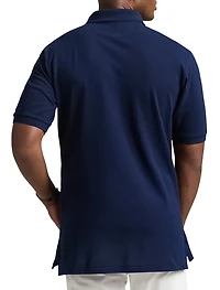 Ski-Print Mesh Polo Shirt