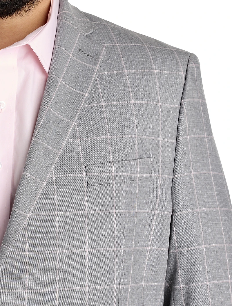 Windowpane Suit Jacket