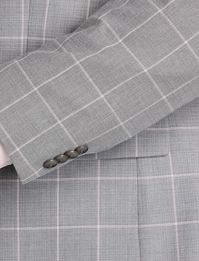 Windowpane Suit Jacket