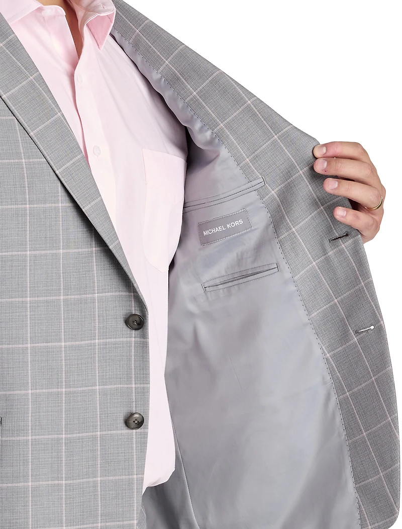 Windowpane Suit Jacket