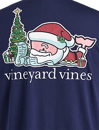 Long-Sleeve Santa Whale T-Shirt 