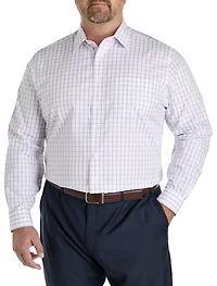 Non-Iron Windowpane Dress Shirt
