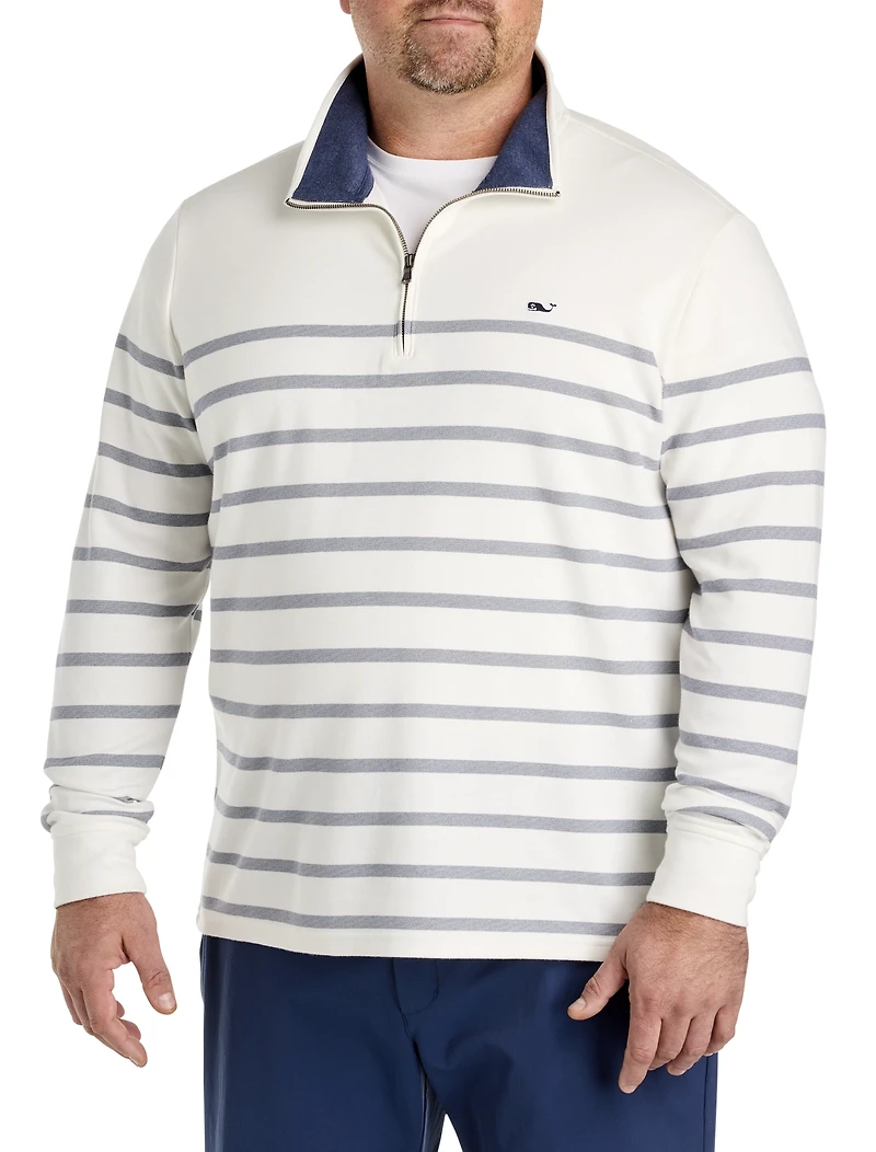 Brenton Stripe Saltwater 1/4-Zip Pullover