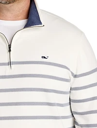 Brenton Stripe Saltwater 1/4-Zip Pullover