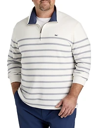 Brenton Stripe Saltwater 1/4-Zip Pullover