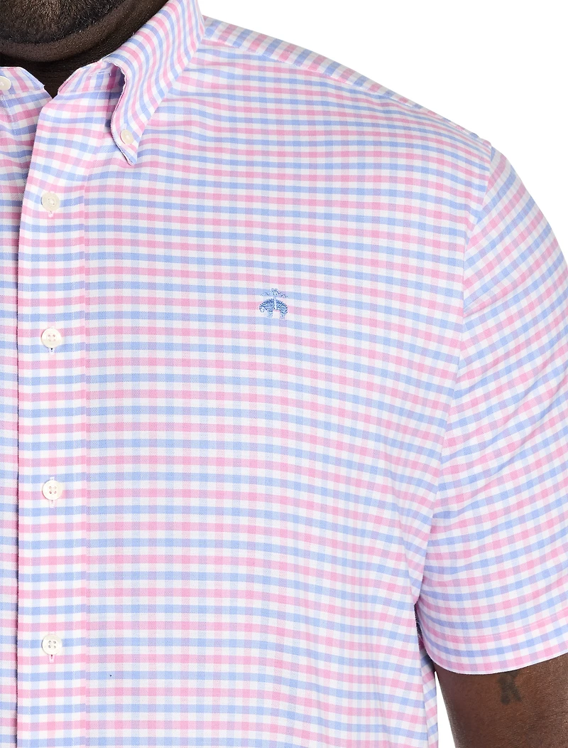 Non-Iron Gingham Sport Shirt